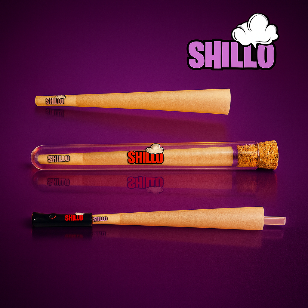กระดาษโรลพันสำเร็จ SHILLO King Size 100 ชิ้น Natural Pre Rolled Cone