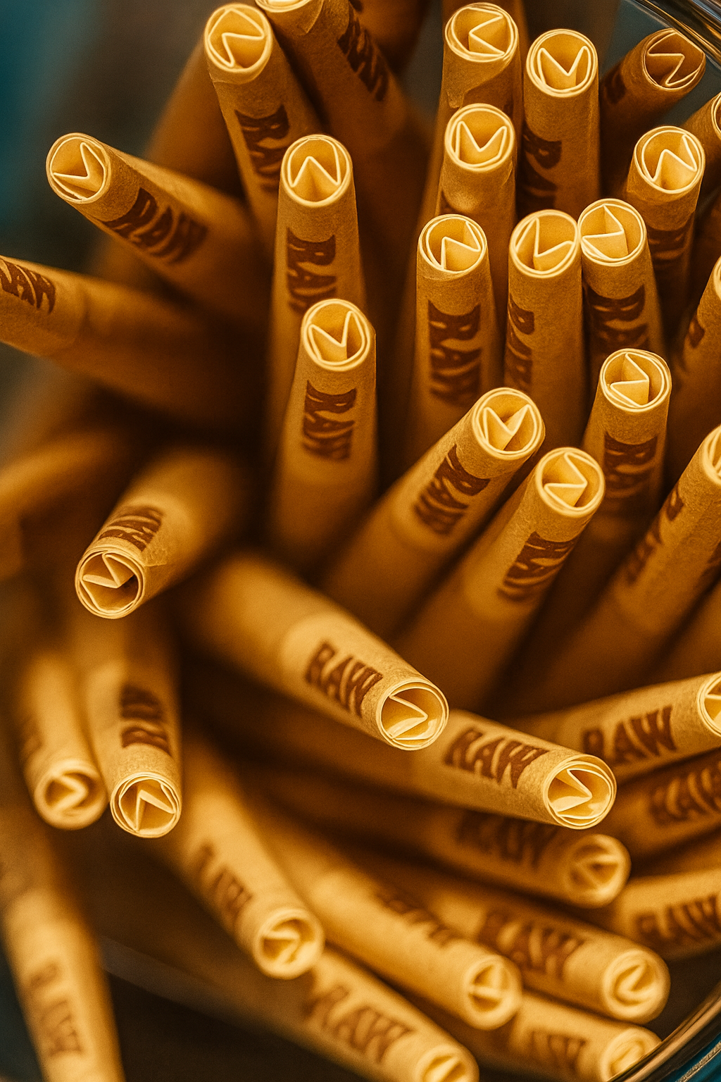 กระดาษโรลพันสำเร็จ RAW Mini 78MM Size 100 ชิ้น Natural Pre Rolled Cone
