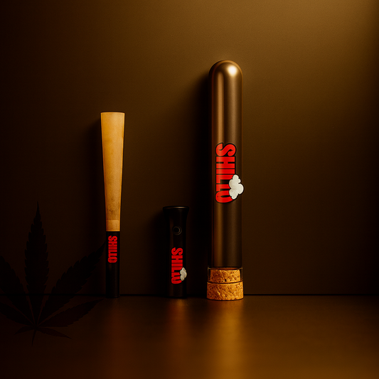 หลอดใส่กระดาษโรล ขนาด 150มม. พร้อมกรองแก้ว Shillo Pre Rolled Cone Glass Tube & Filter Tip