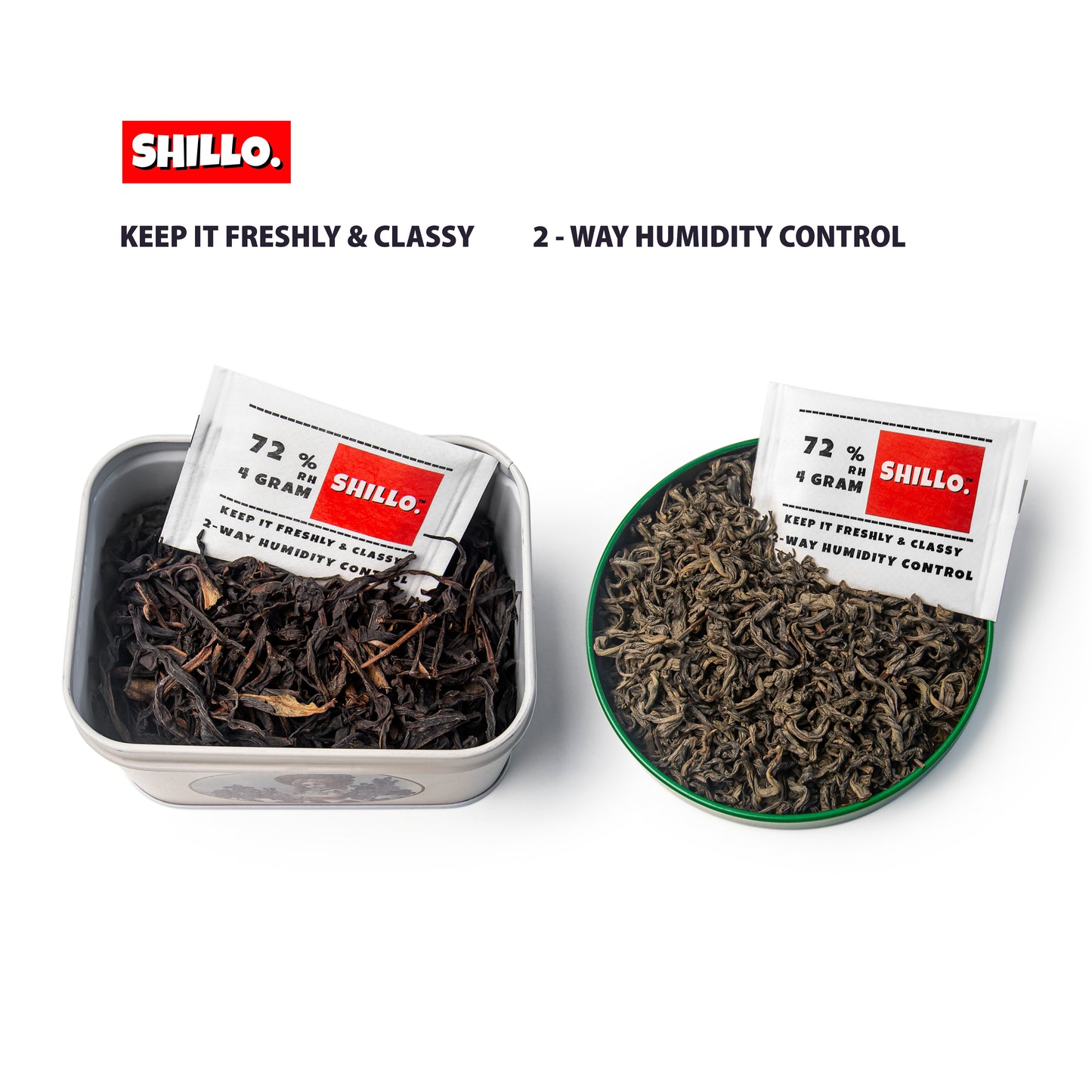 ซองบ่มสมุนไพร ควบคุมความชื้น [4 Gram 72% RH] Shillo 2-Way Humidity Pack Control ซองกันชื้น